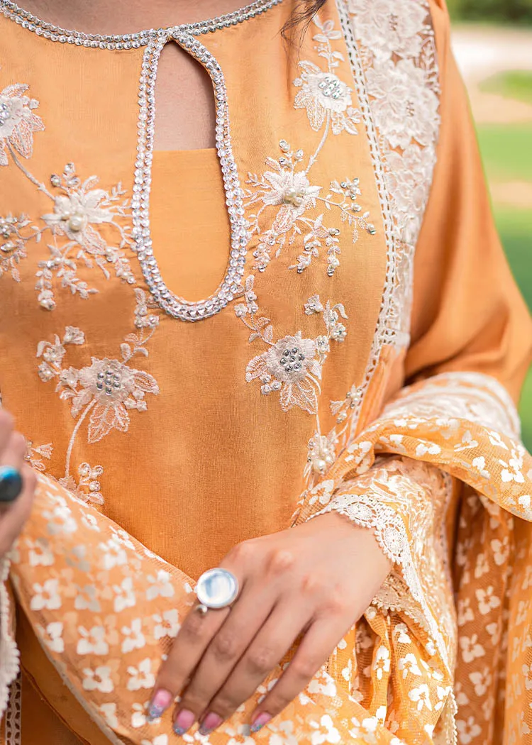 Premium Orange Pakistani Dress in Salwar Kameez Style