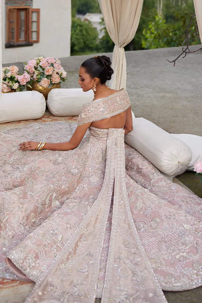 Premium Pakistani Bridal Dress in Choli Lehenga Style