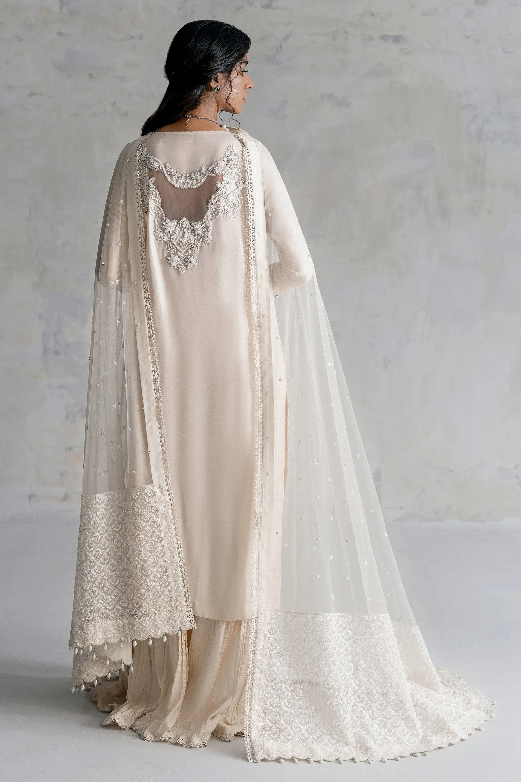 Premium Raw Silk Sharara Kameez Pakistani Wedding Dress