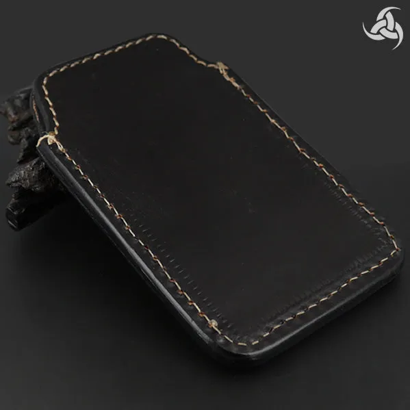 PREMIUM Tooled Dragon iPhone Cellphone Case Hand Carved Leather Universal Fit Sleeve