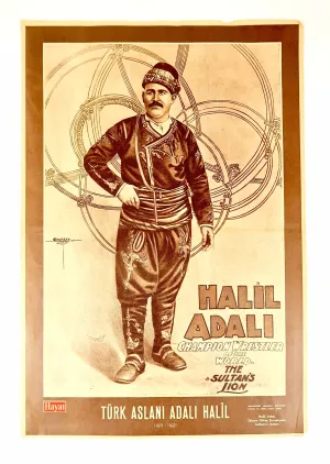 Print - Vintage Turkish Wrestler Poster