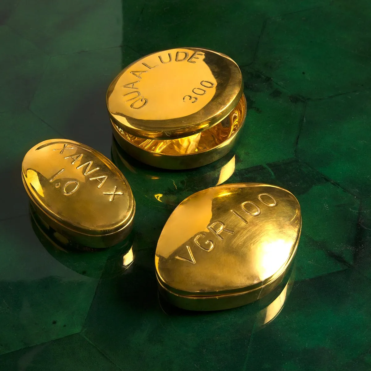 Prozac Brass Pill Box