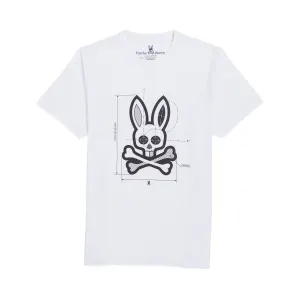 Psycho Bunny Depoe Graphic Tee - White