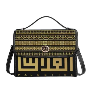 PU Leathe Elegant Black Shoulder Bag