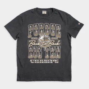 Purdue Men's Basketball 2024 Big Ten Champs Vintage Heavyweight Tee