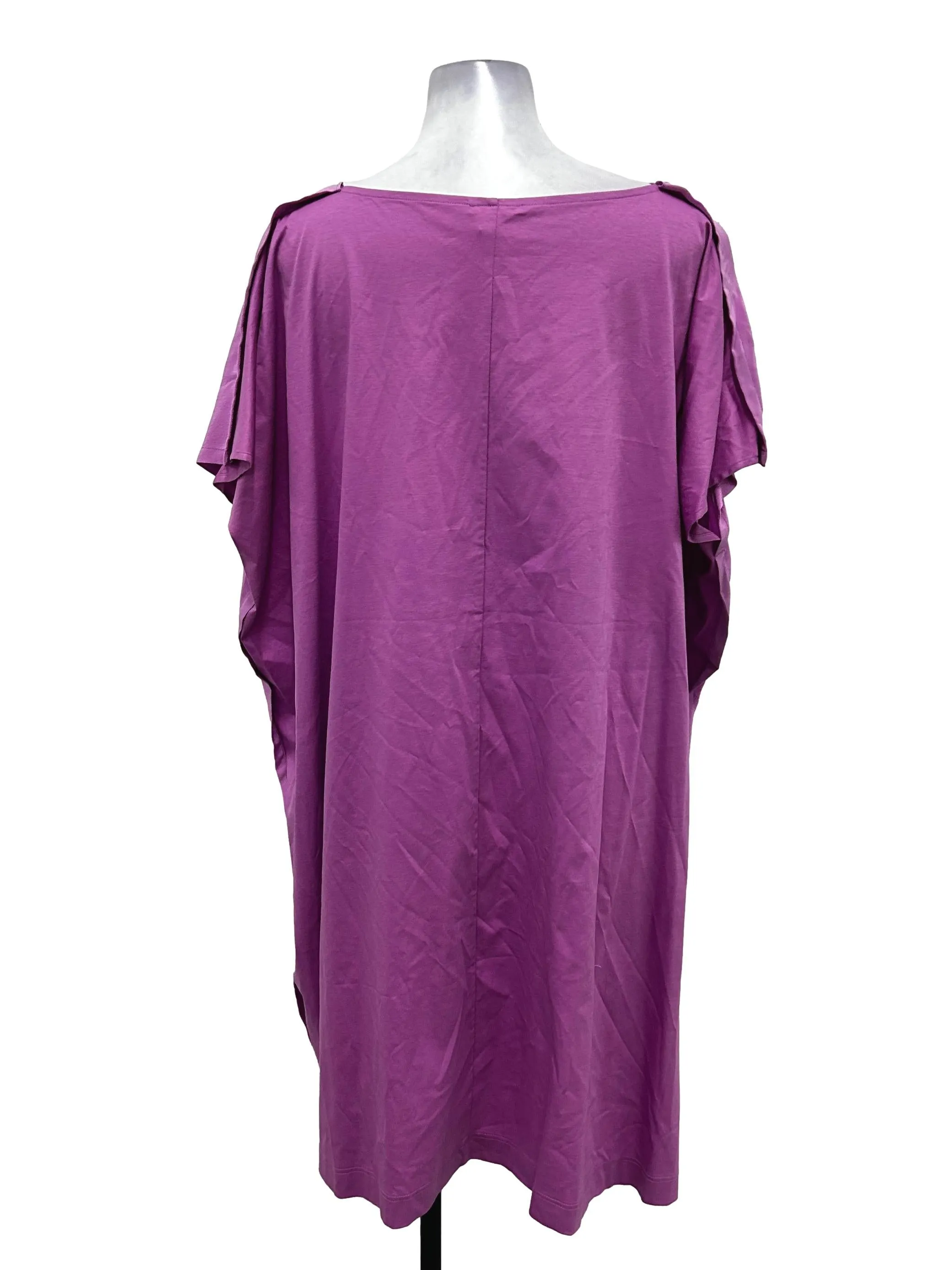 Purple Contrast Back Dress