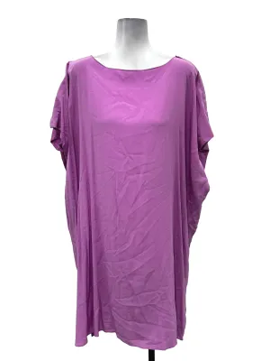 Purple Contrast Back Dress