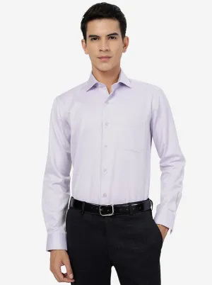 Purple Solid SLIM FIT Formal Shirt | Metal