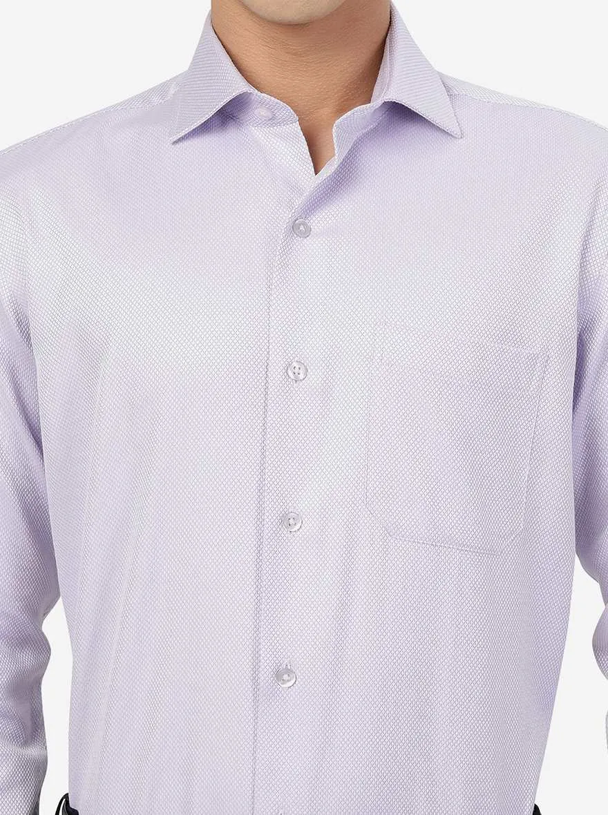 Purple Solid SLIM FIT Formal Shirt | Metal
