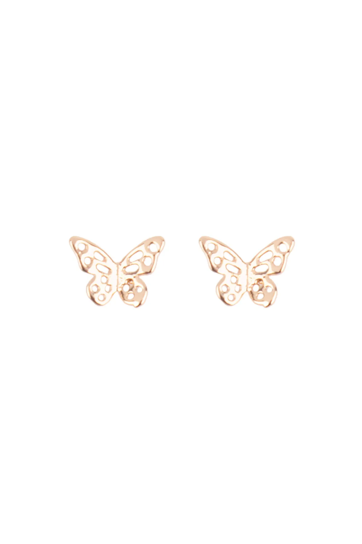 QEA662 - BUTTERFLY CUTOUT STUD EARRINGS