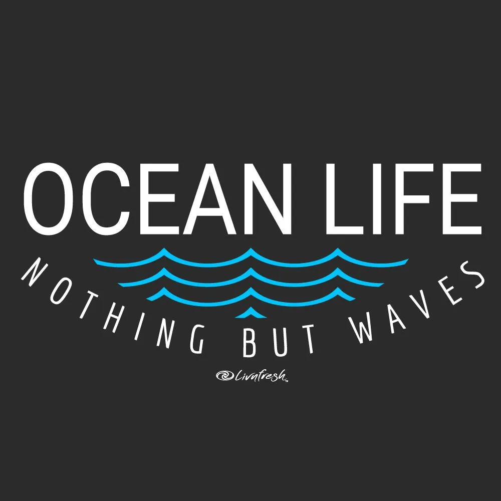 "Ocean Life" Men's Stonewashed Long Sleeve T-Shirt