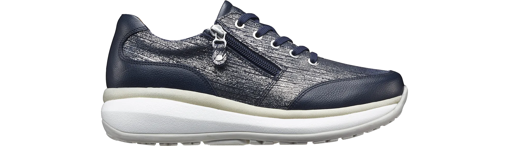 Rachel W blue metallic