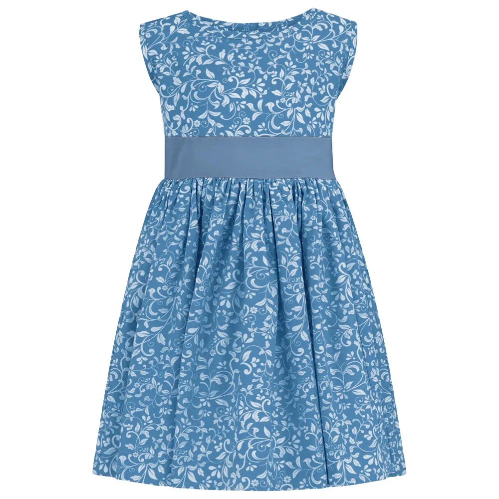 [Re:Coat] Bloomsbury Girls Celebration Dress & Bolero Set - Periwinkle Blue