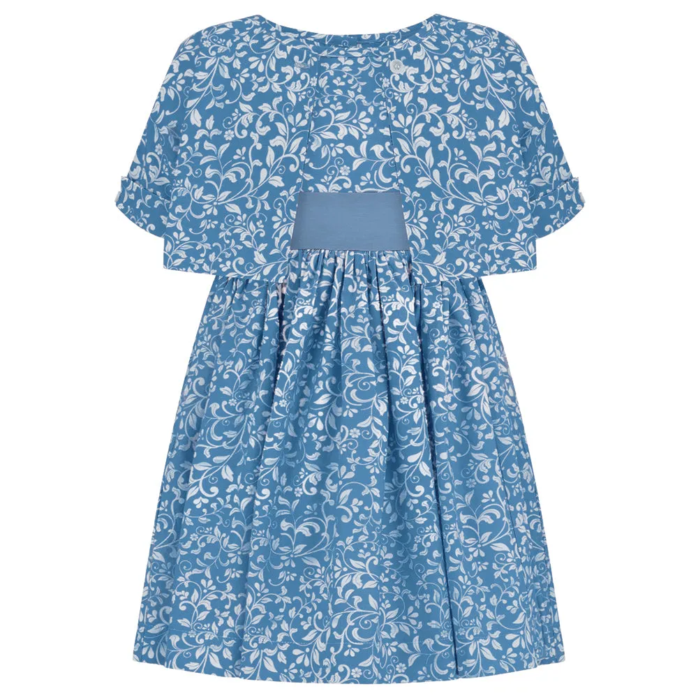 [Re:Coat] Bloomsbury Girls Celebration Dress & Bolero Set - Periwinkle Blue