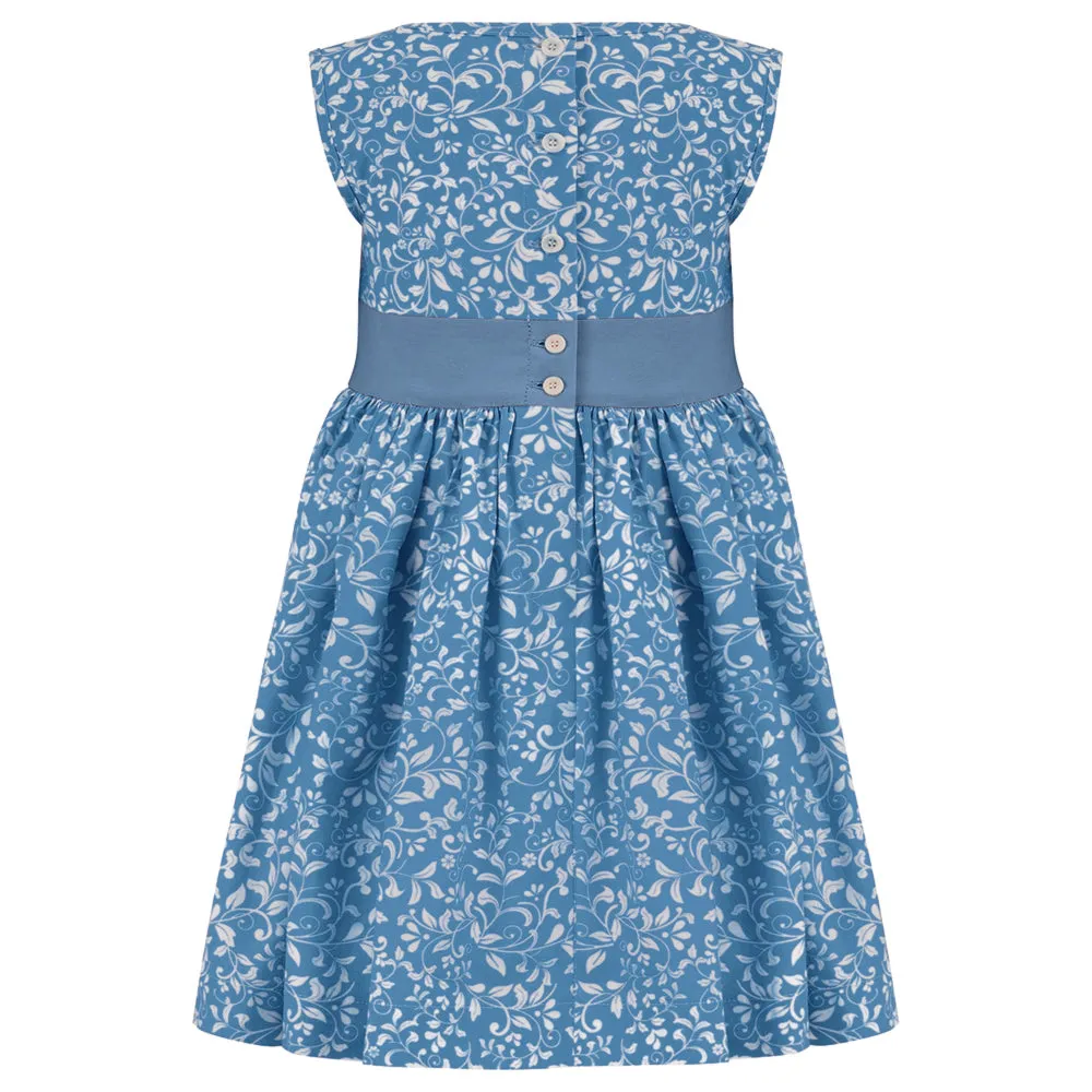 [Re:Coat] Bloomsbury Girls Celebration Dress - Periwinkle Blue