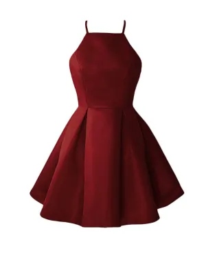 Red Homecoming Short Cocktail Party Dress