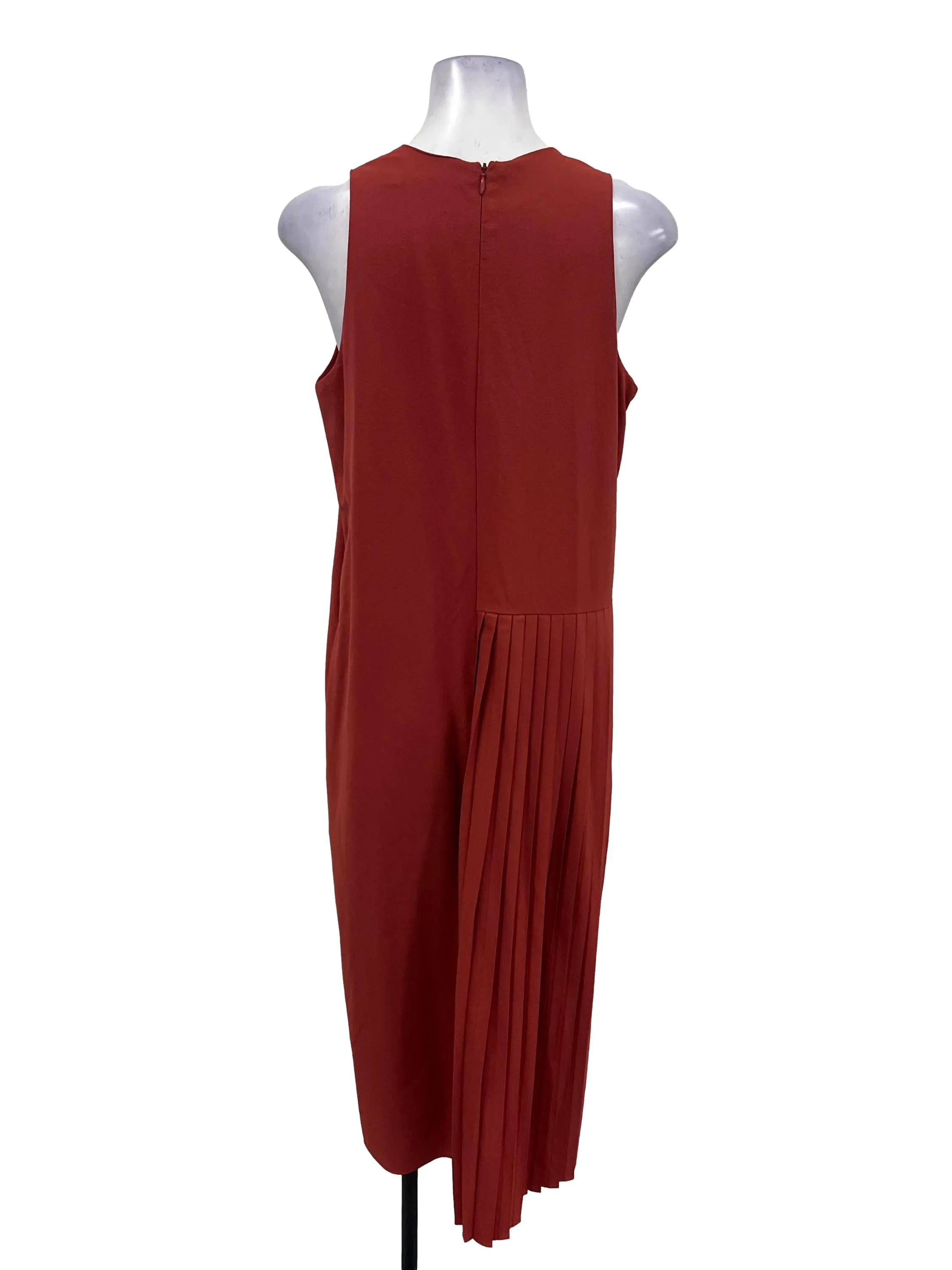 Red Pleat Dress