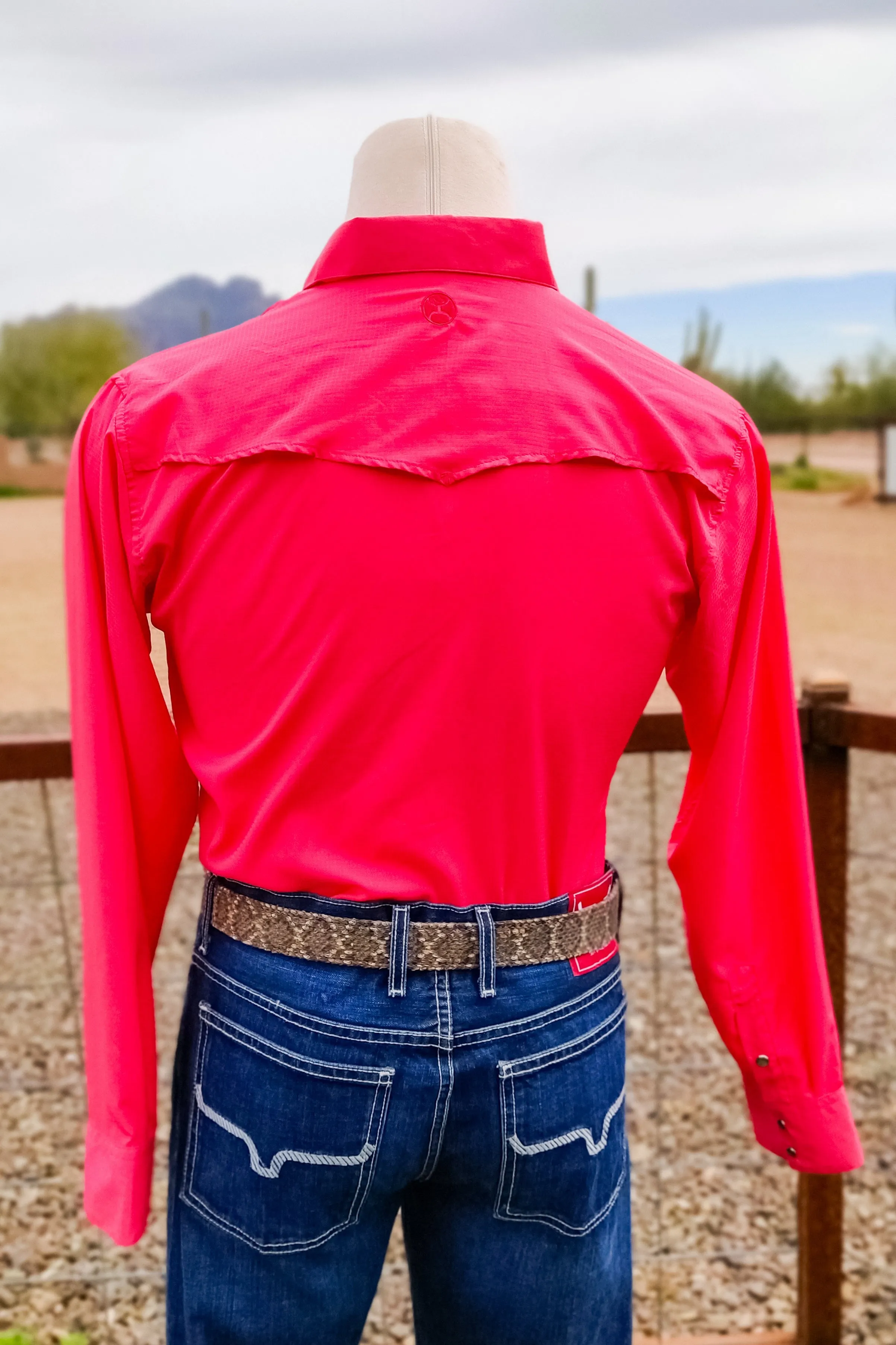 Red Sol Button Down