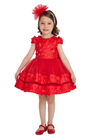 Red Special Occasion Dress for a Baby Girl 6-24 Months