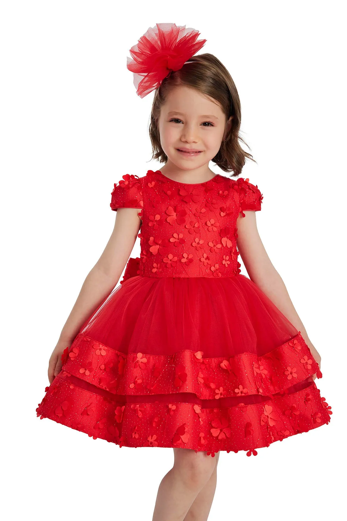 Red Special Occasion Dress for a Baby Girl 6-24 Months