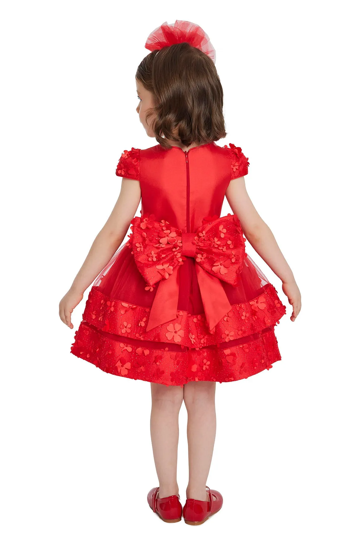 Red Special Occasion Dress for a Baby Girl 6-24 Months
