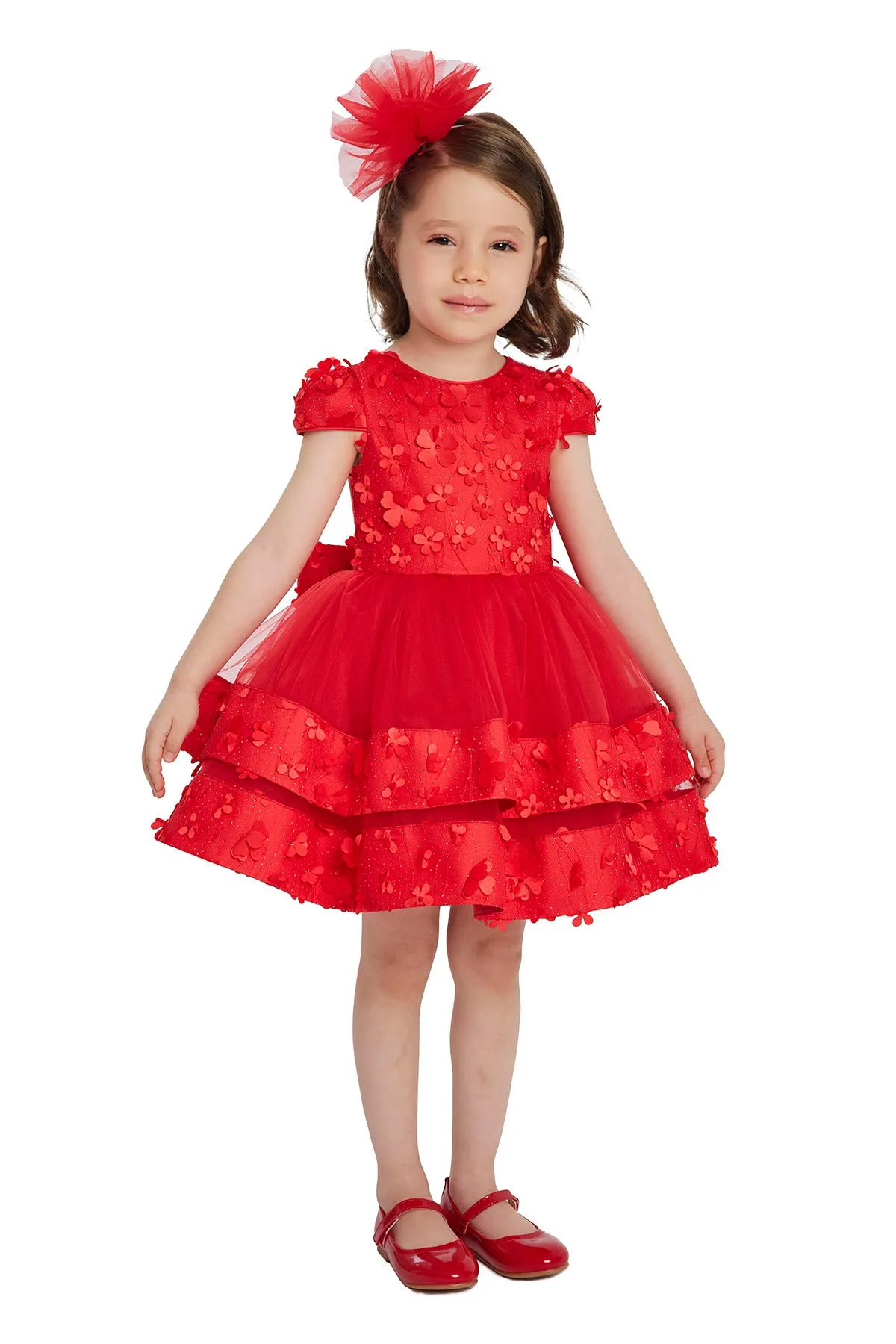 Red Special Occasion Dress for a Baby Girl 6-24 Months