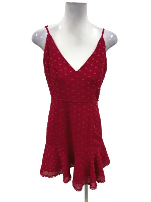 Red Swiss Dot Dress