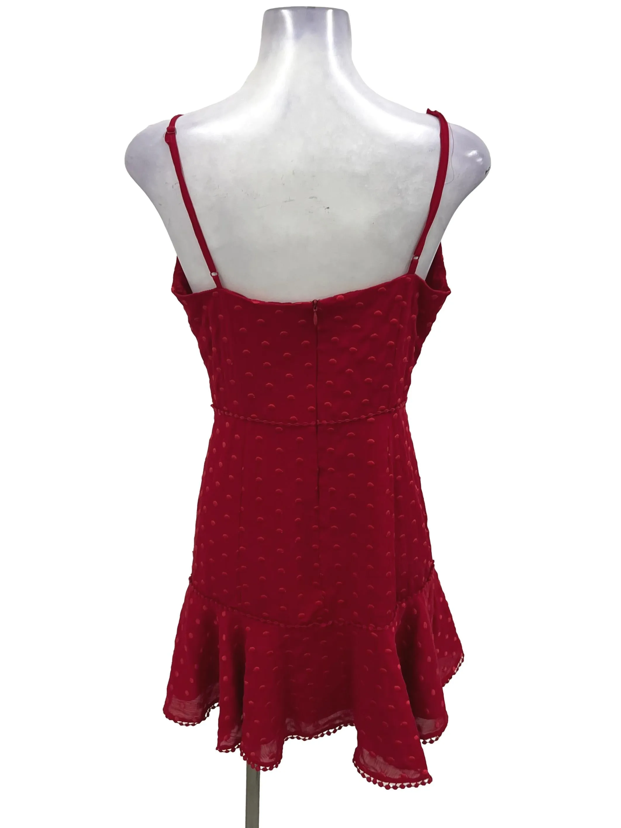 Red Swiss Dot Dress