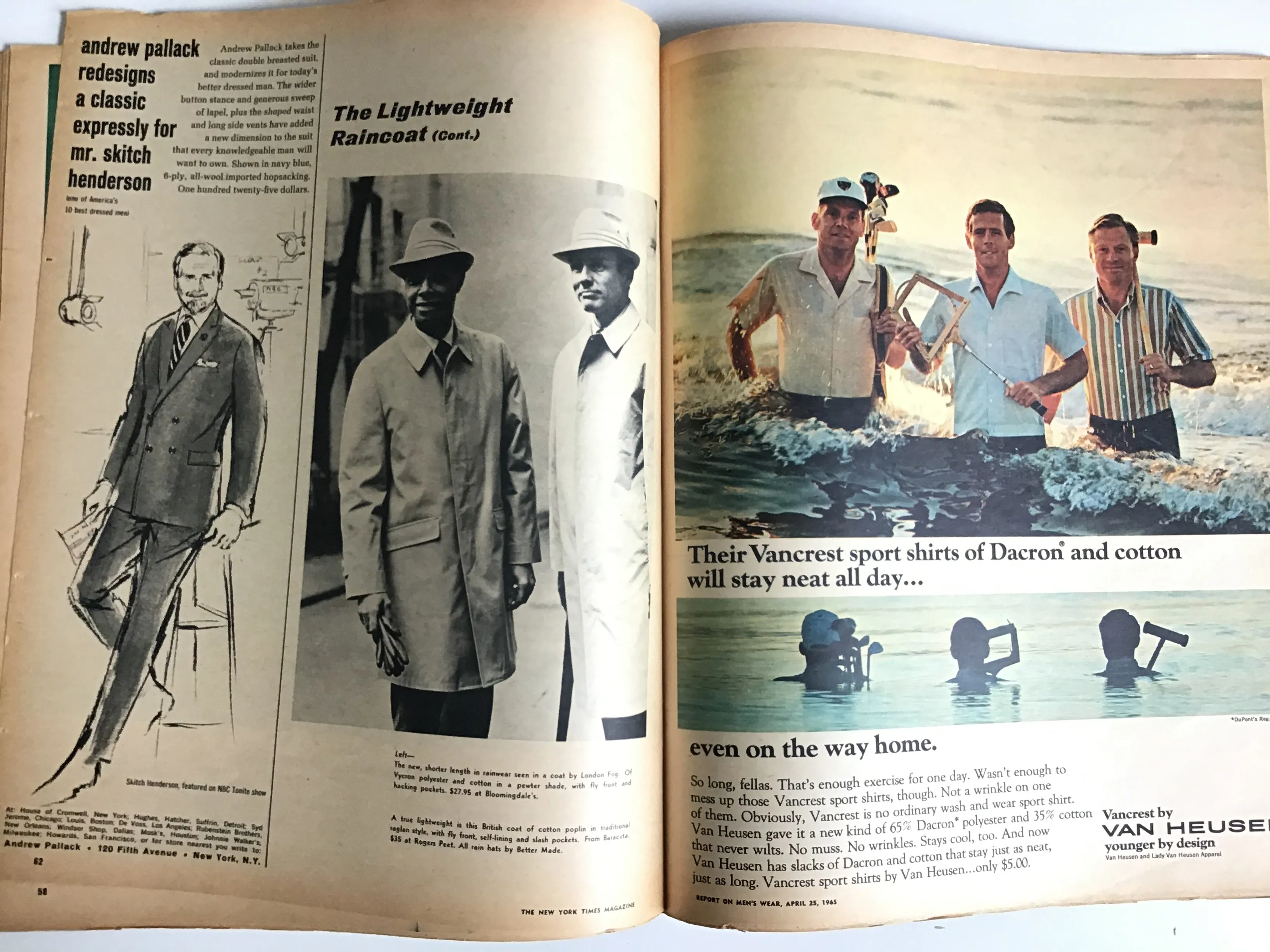Report on Men's Wear April 25, 1965