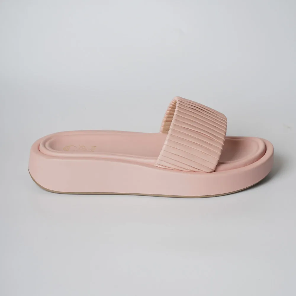 Ribbed Pink Flatform