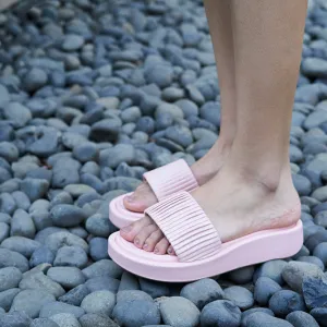 Ribbed Pink Flatform