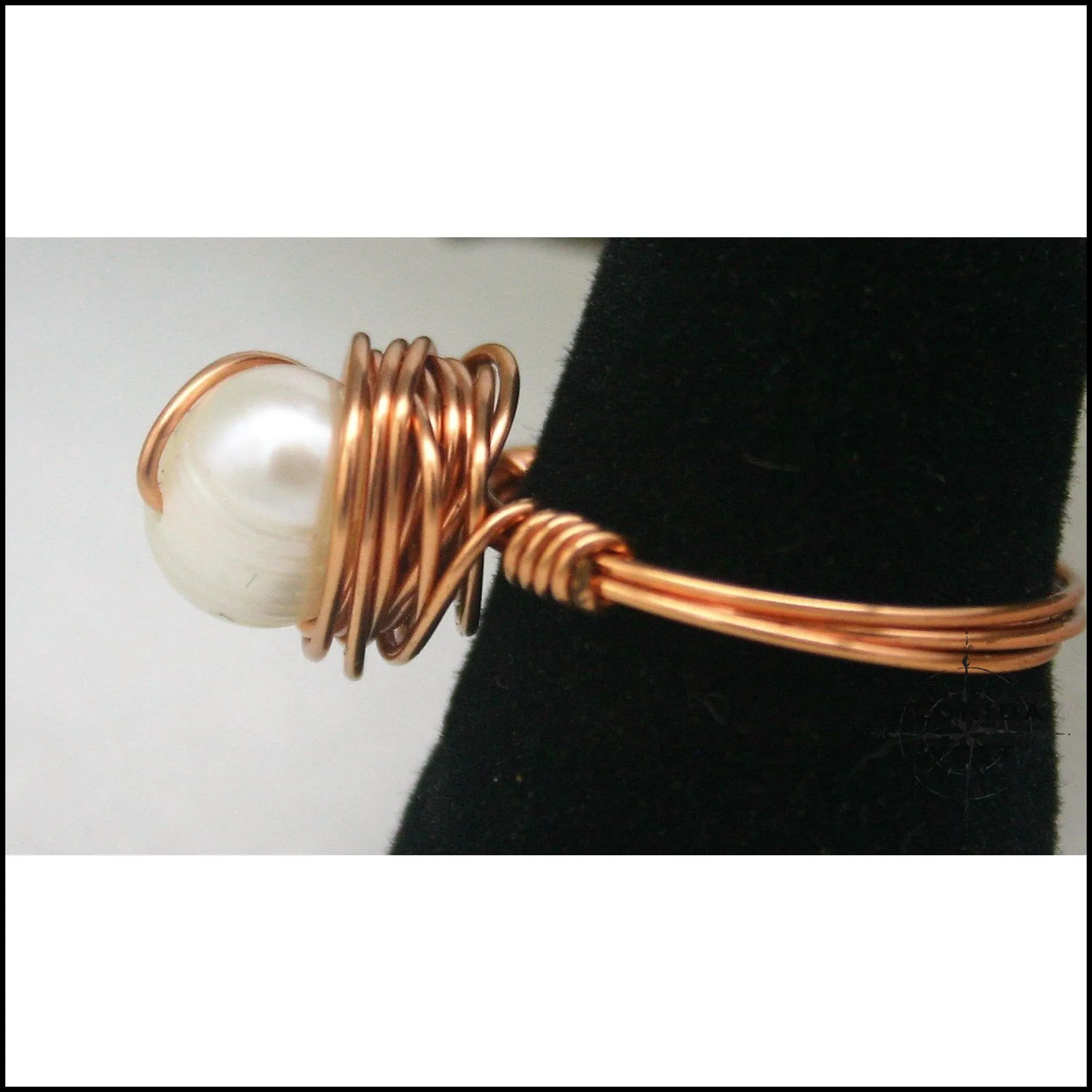Ring, Size 5.75 - Pearl & Copper