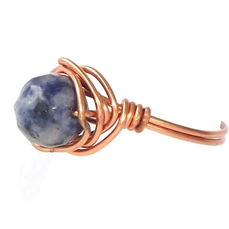Ring, Size 6.75 - Sodalite & Copper