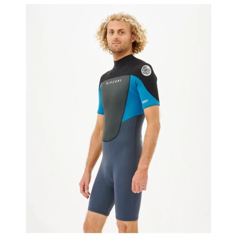 RIP CURL OMEGA 2MM BACK ZIP BLUE