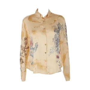 Roberto Cavalli Tattoo Print Button Down