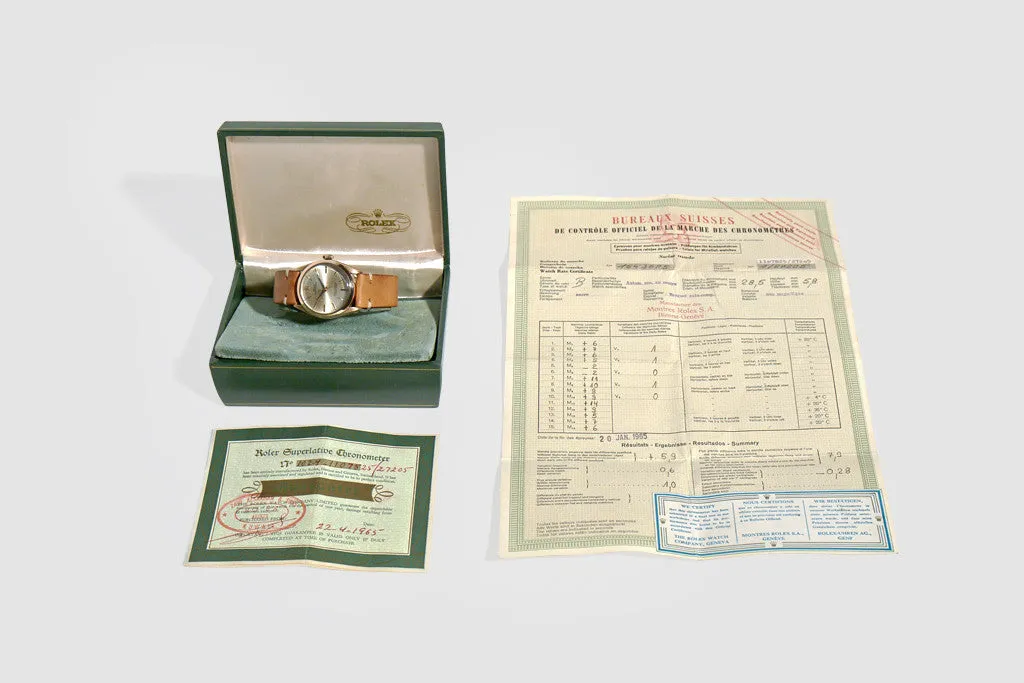 Rolex Oyster Perpetual Pink Gold Capped