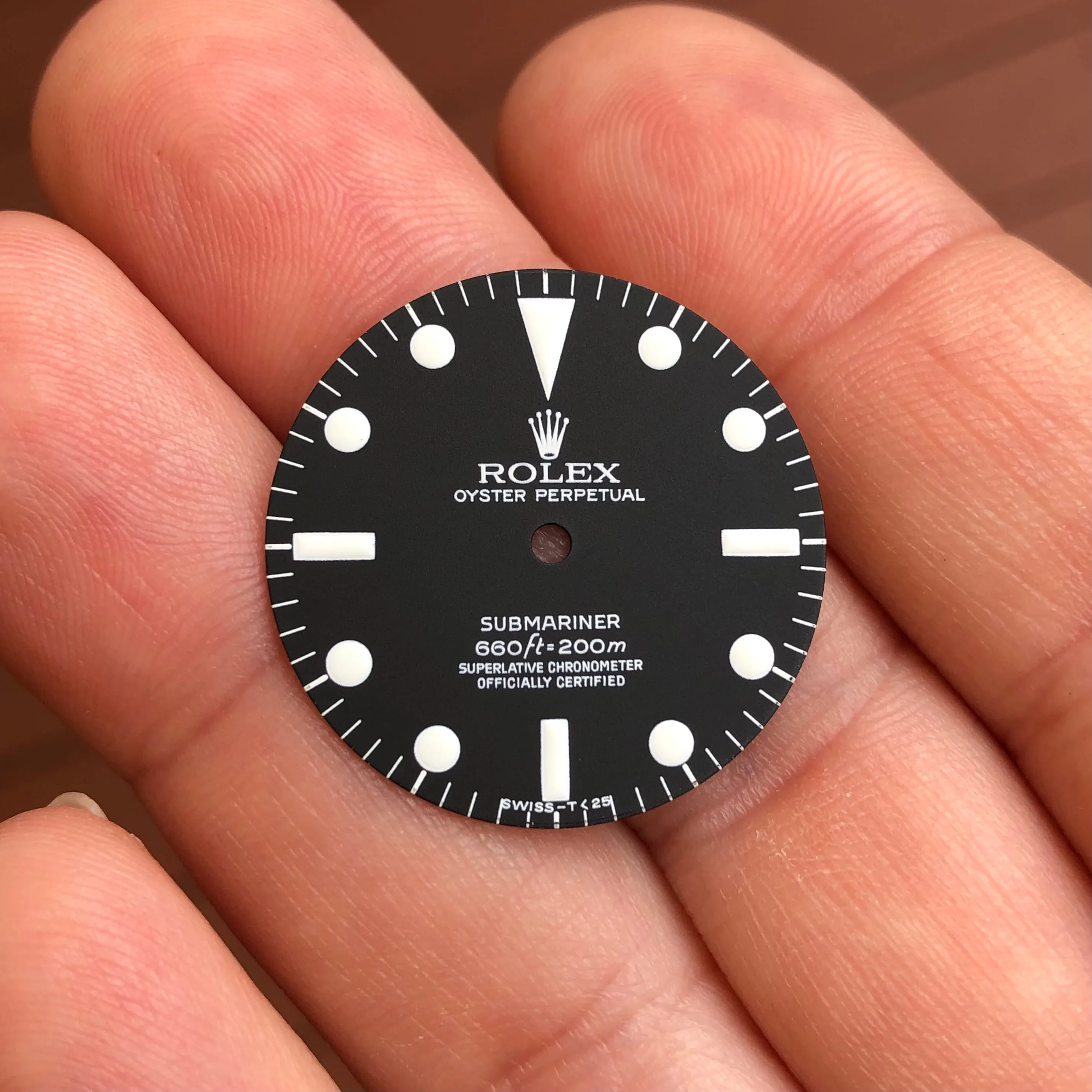 Rolex Submariner 5512 4 Line Matte Luminova Service Dial