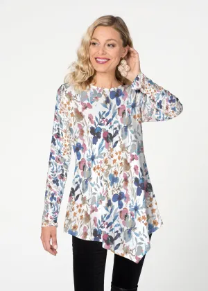 Rossa (8016) ~ Asymmetrical French Terry Tunic