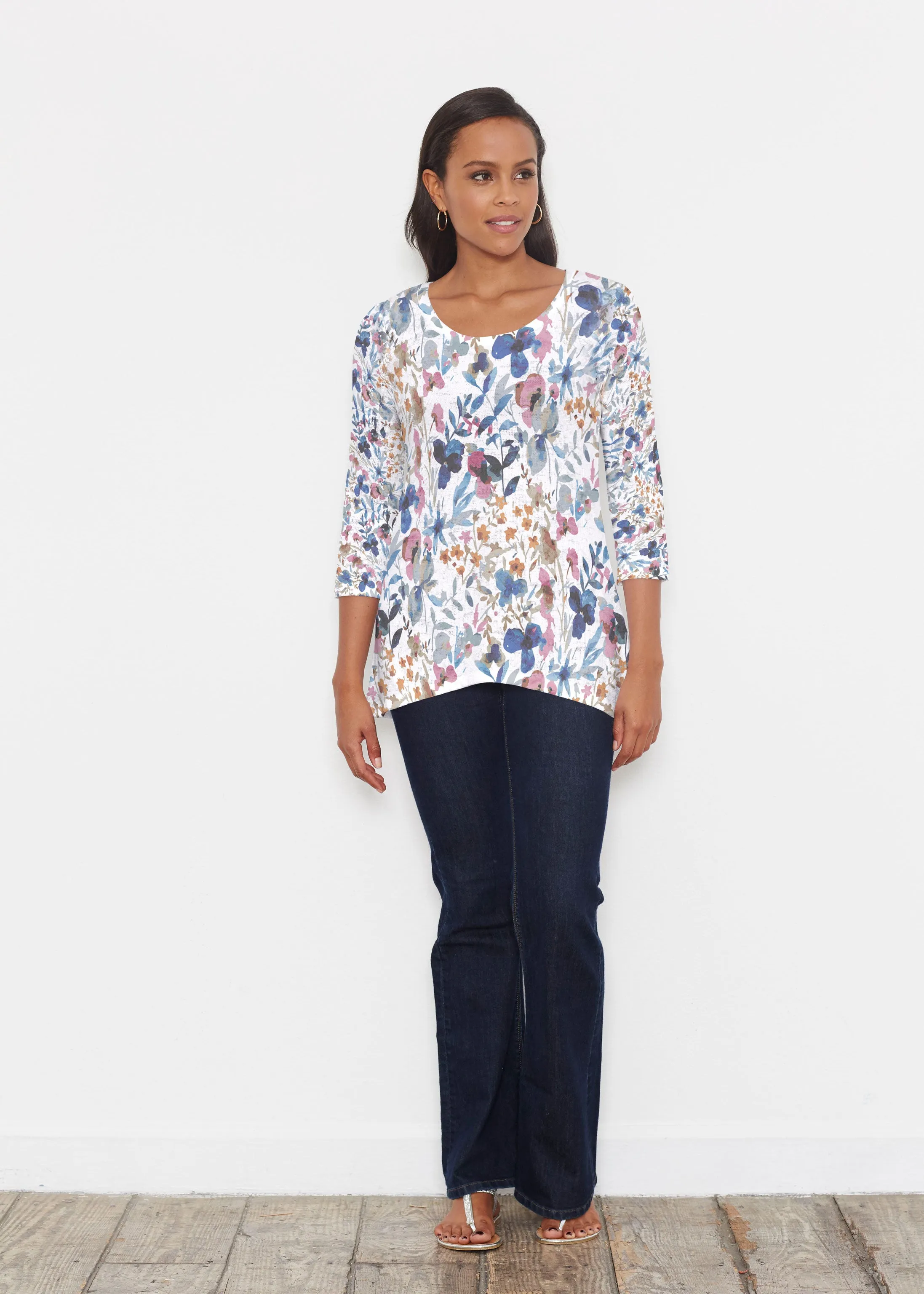 Rossa (8016) ~ Katherine Hi-Lo Thermal Tunic