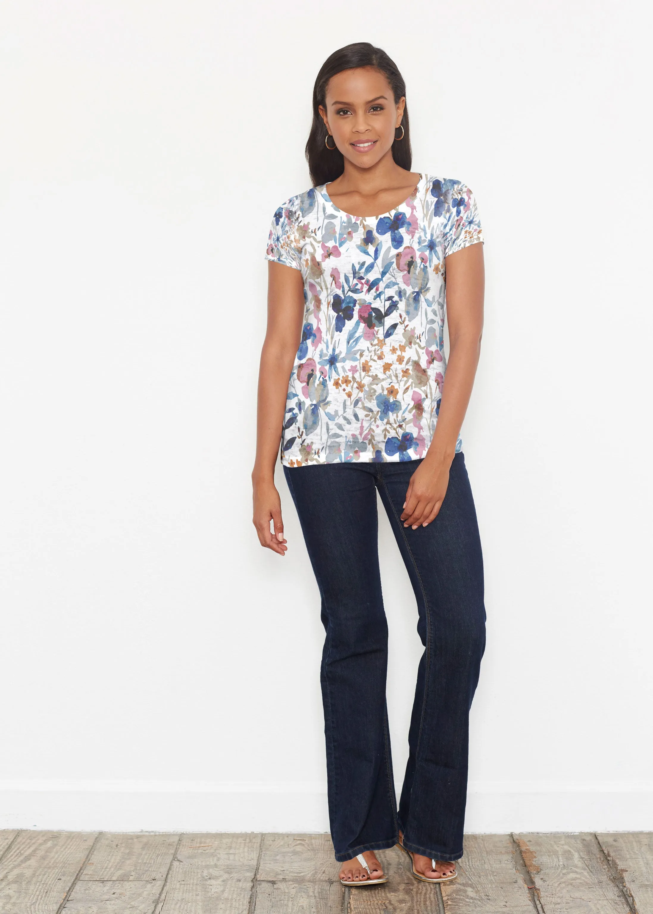 Rossa (8016) ~ Short Sleeve Scoop Shirt