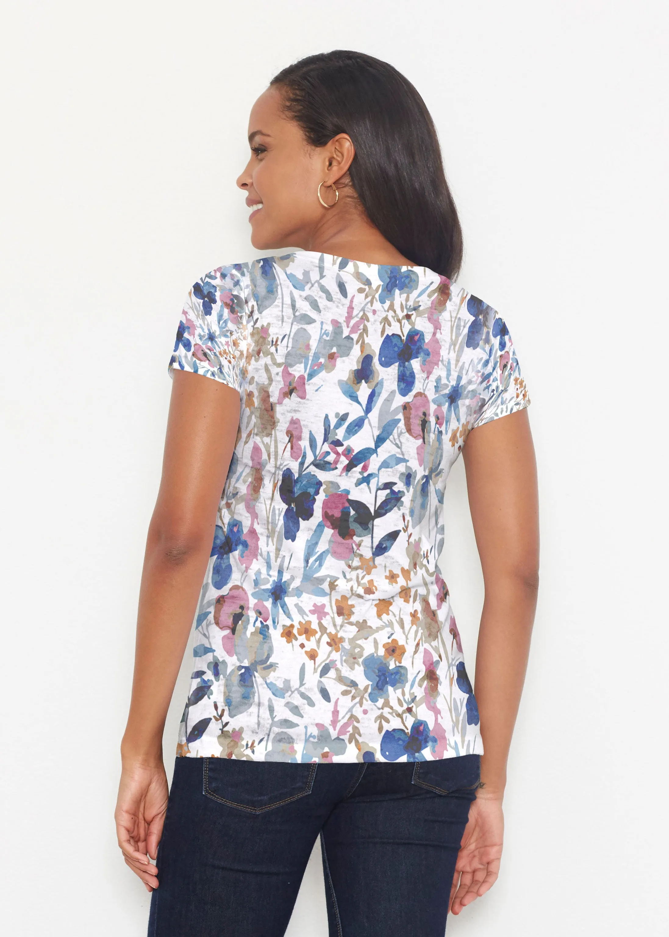 Rossa (8016) ~ Short Sleeve Scoop Shirt
