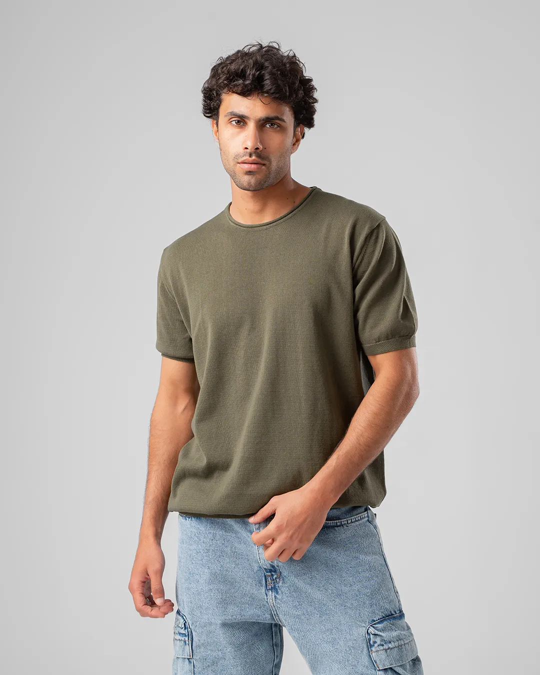 Round Neck Men T-shirt