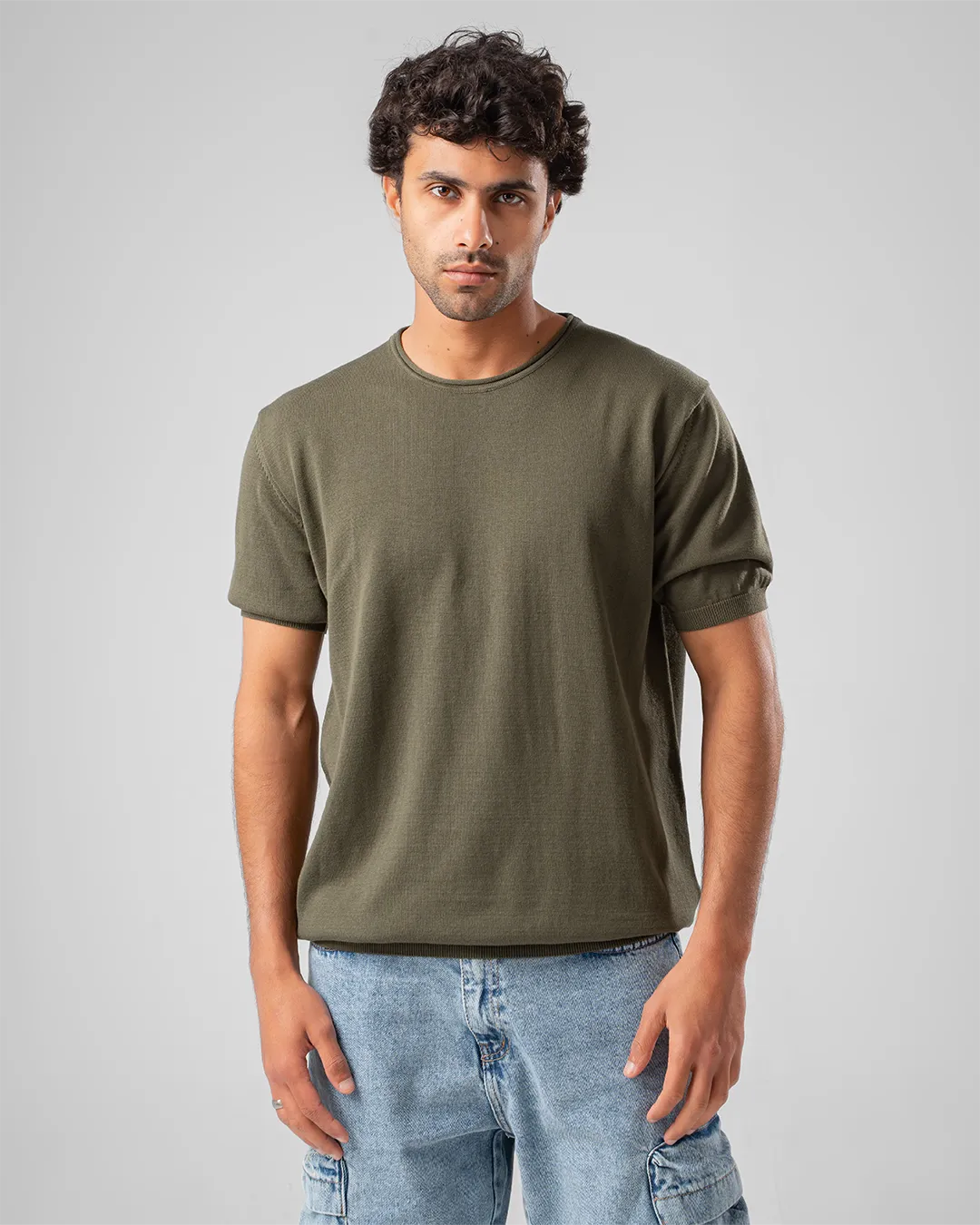 Round Neck Men T-shirt