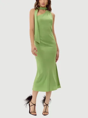 Saffron Halter Midi Dress