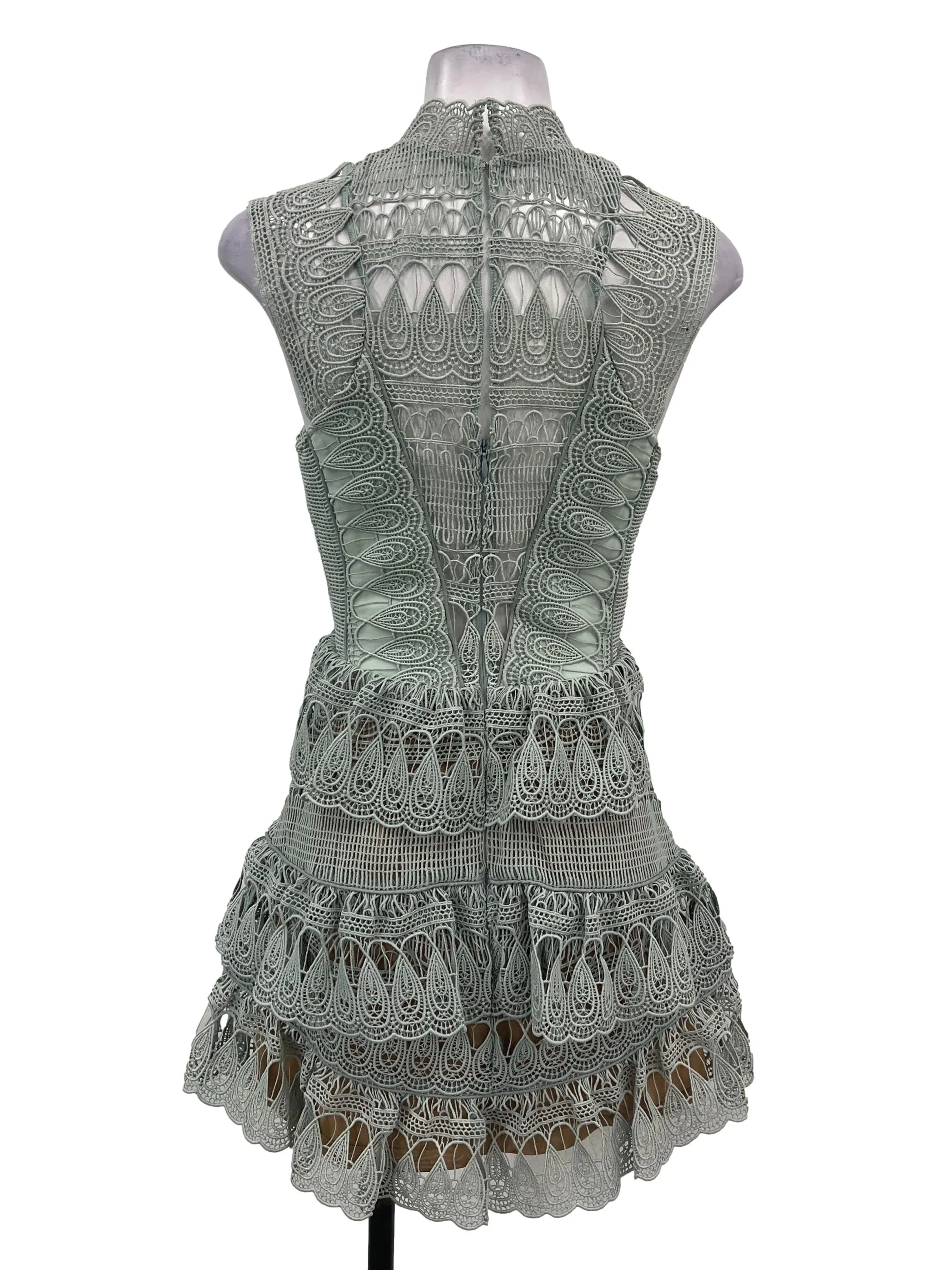 Sage Laced Sheath Dress