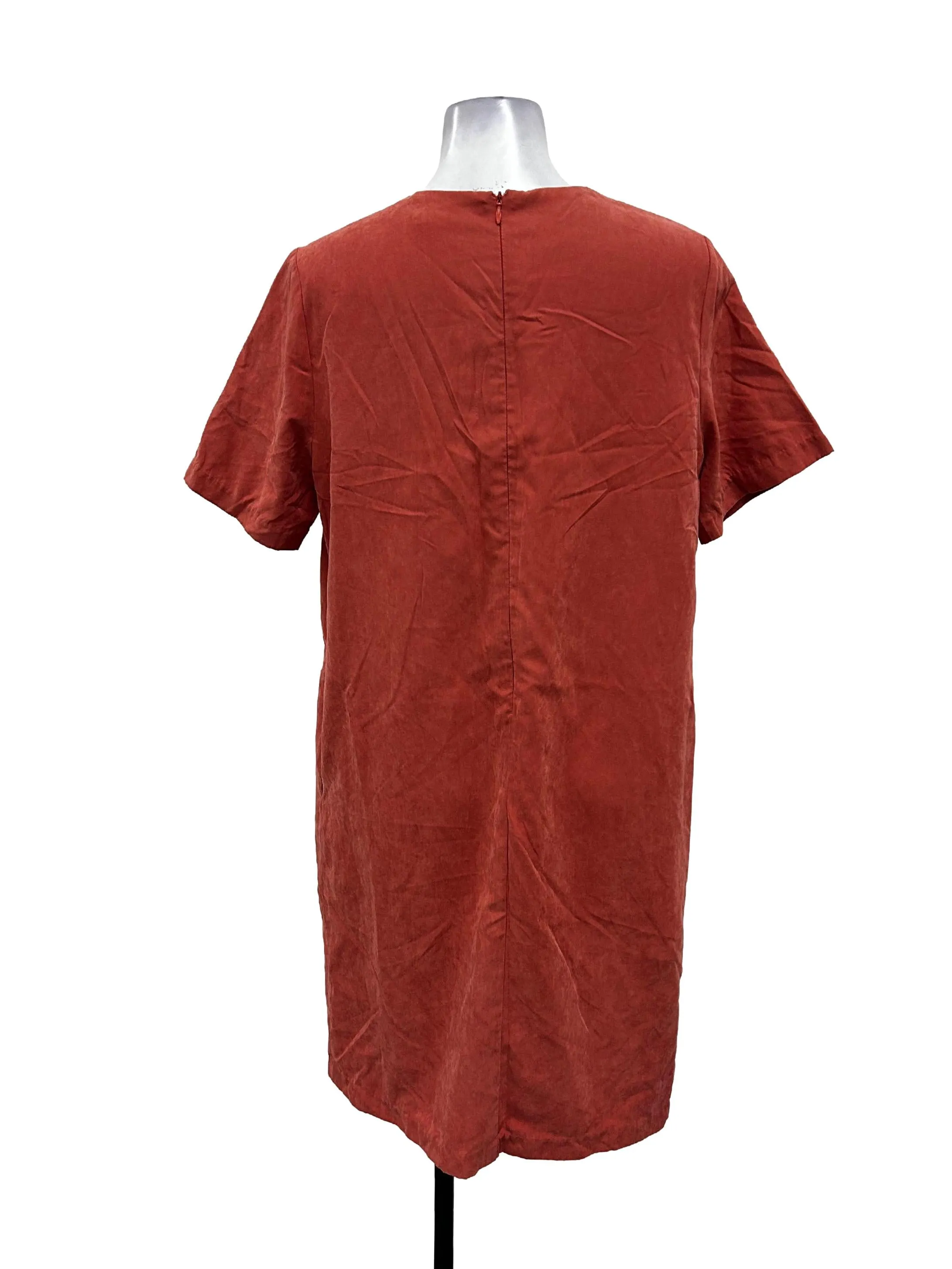 Salmon Pink Velour Tshirt Dress