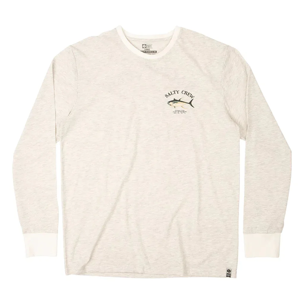 Salty Crew Ahi Mount Tech LS Tee White