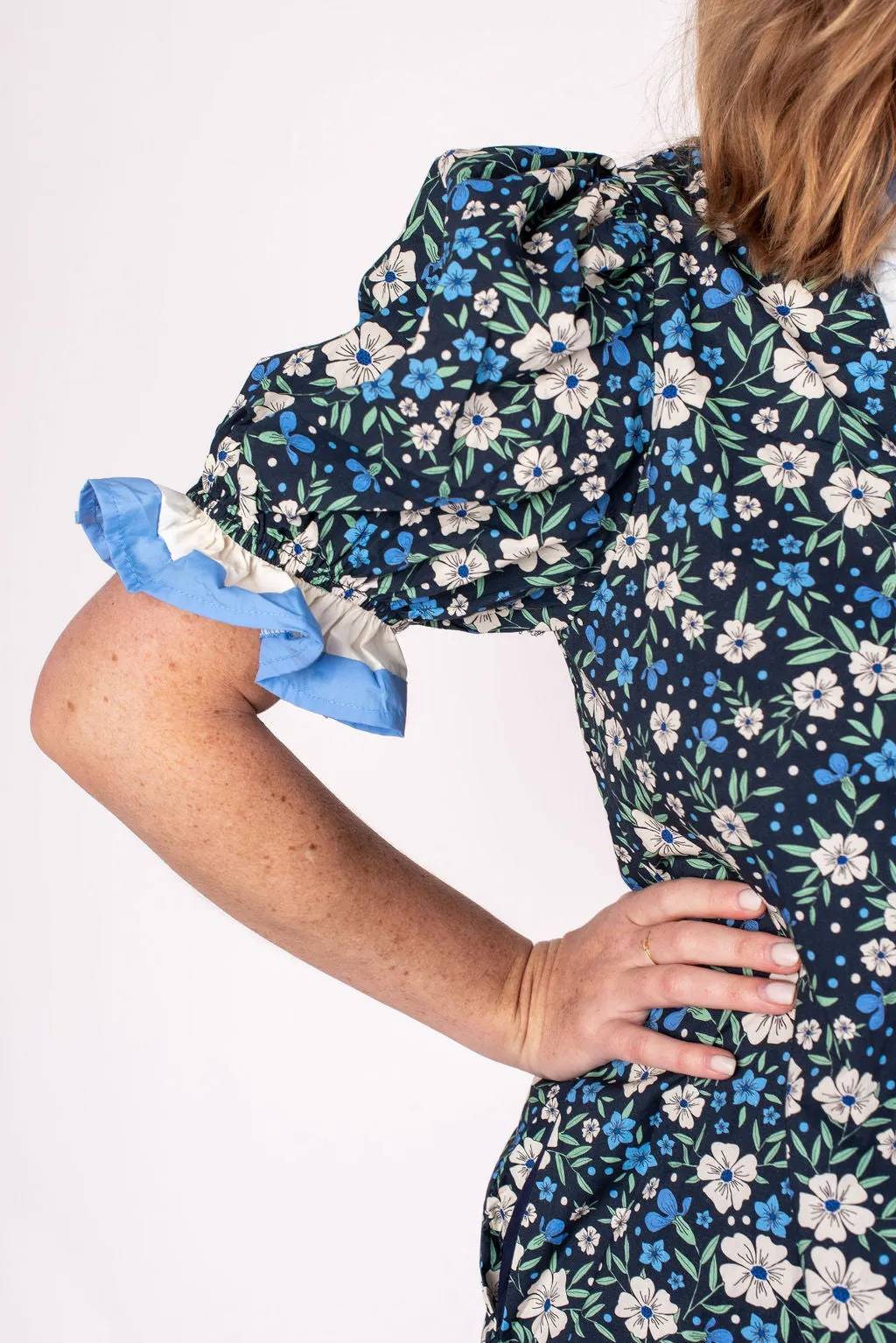 Samantha Floral Puff Sleeve Mini Dress
