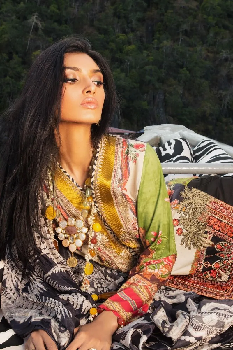 Sana Safinaz Lawn Suit in Black Color #G5003