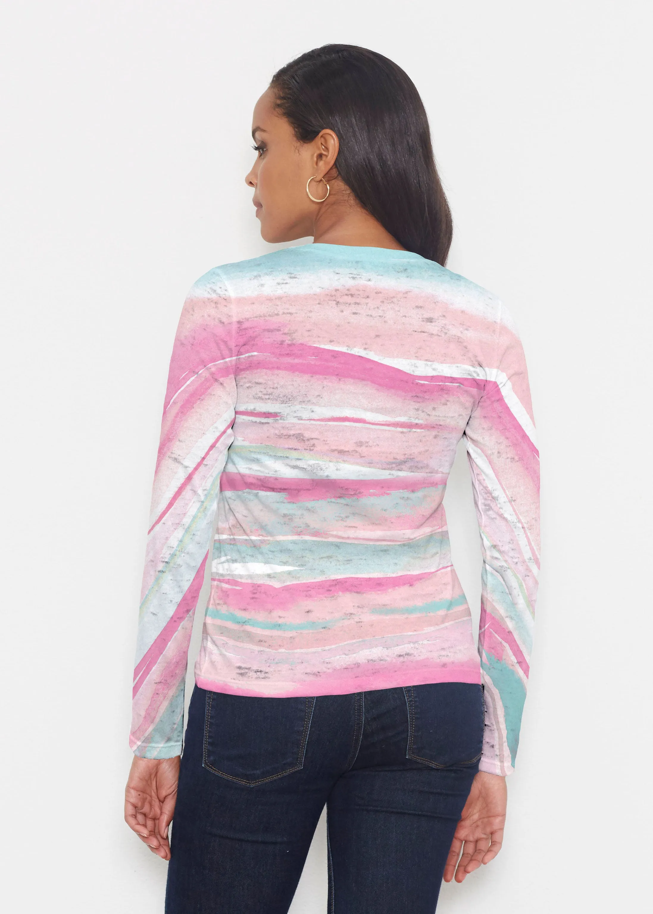 Sand Dunes Pink (16250) ~ Signature Long Sleeve Crew Shirt